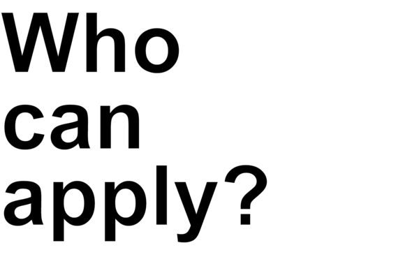 A text "Who can apply?".